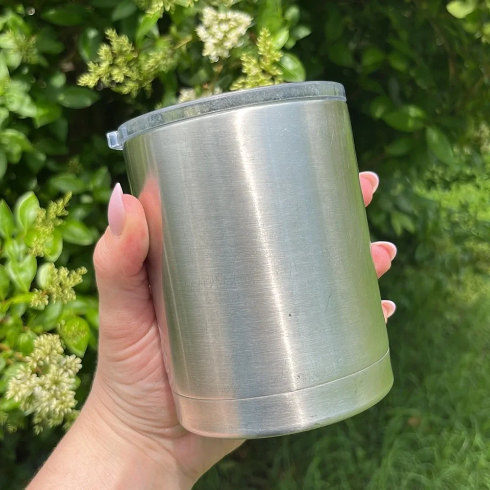 RTIC 10oz Lowball Tumbler Coffee Travel Mug Cup Silver